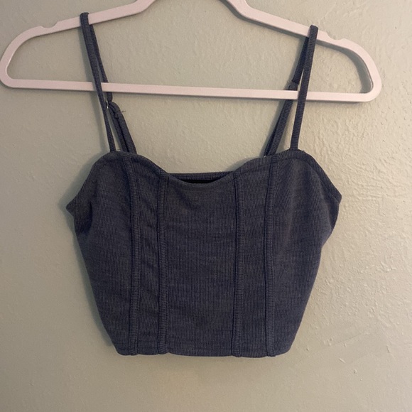 Blue, crop top, size S - Picture 2 of 4